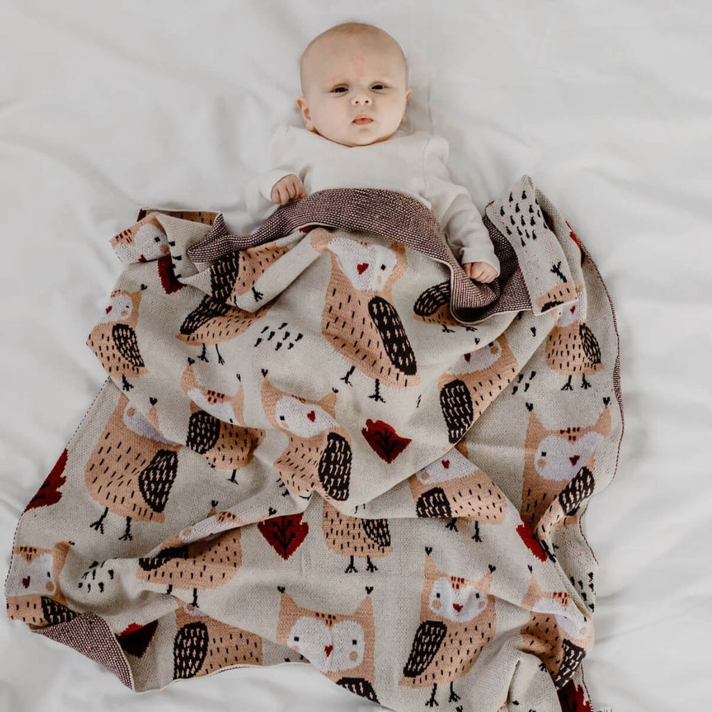 Di Lusso Ollie Owl Blanket