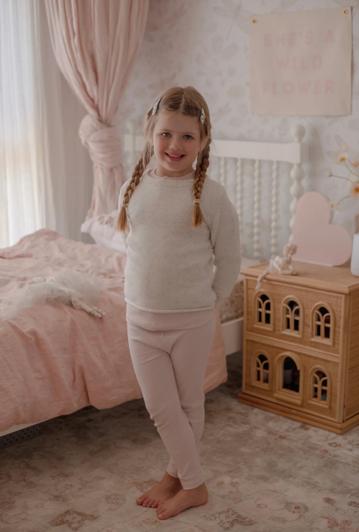 Ponkchik Cotton Rib Leggings - Love