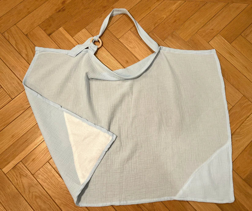 Babarr Organic Cotton Nursing Cover - Baby Blue