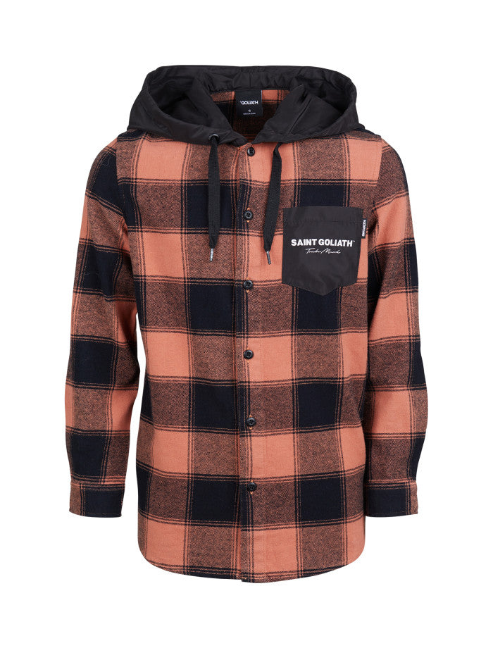 St Goliath Check LS Hoody Shirt - Multi