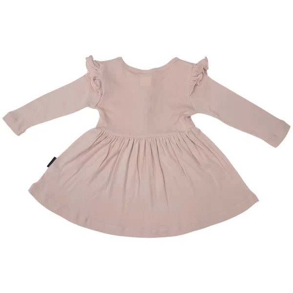 Korango Modal Frill Dress - Light Pink