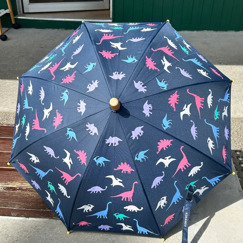 Korango Dinosaur Colour Change Umbrella - Navy