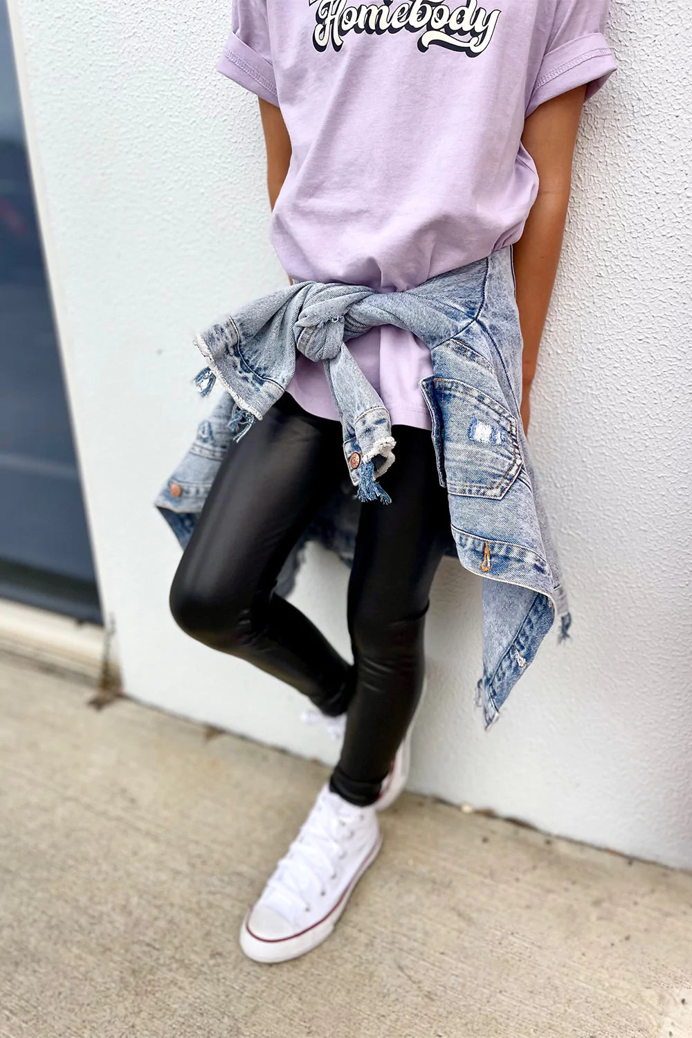 Baby clearance leather leggings