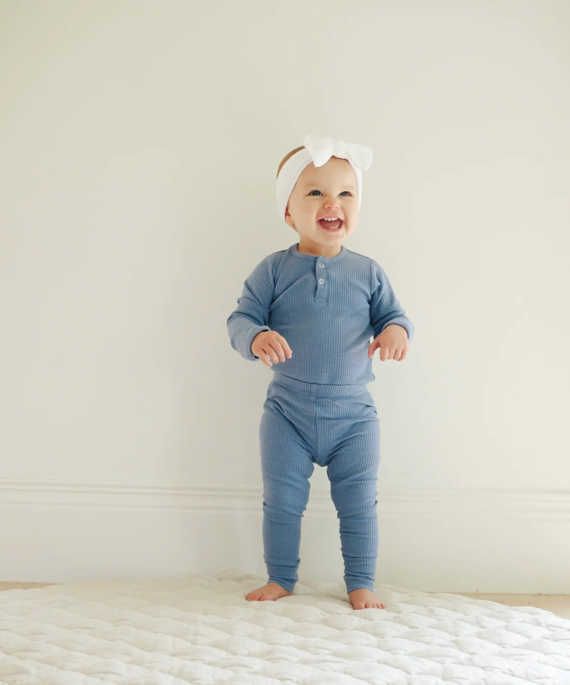 Ponchik Cotton Rib Bodysuit - Ribbon