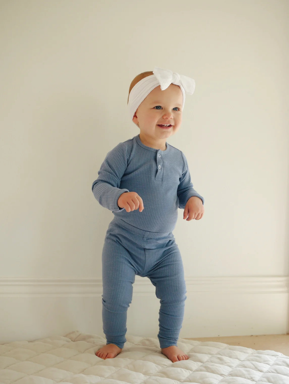 Ponchik Cotton Rib Bodysuit - Ribbon