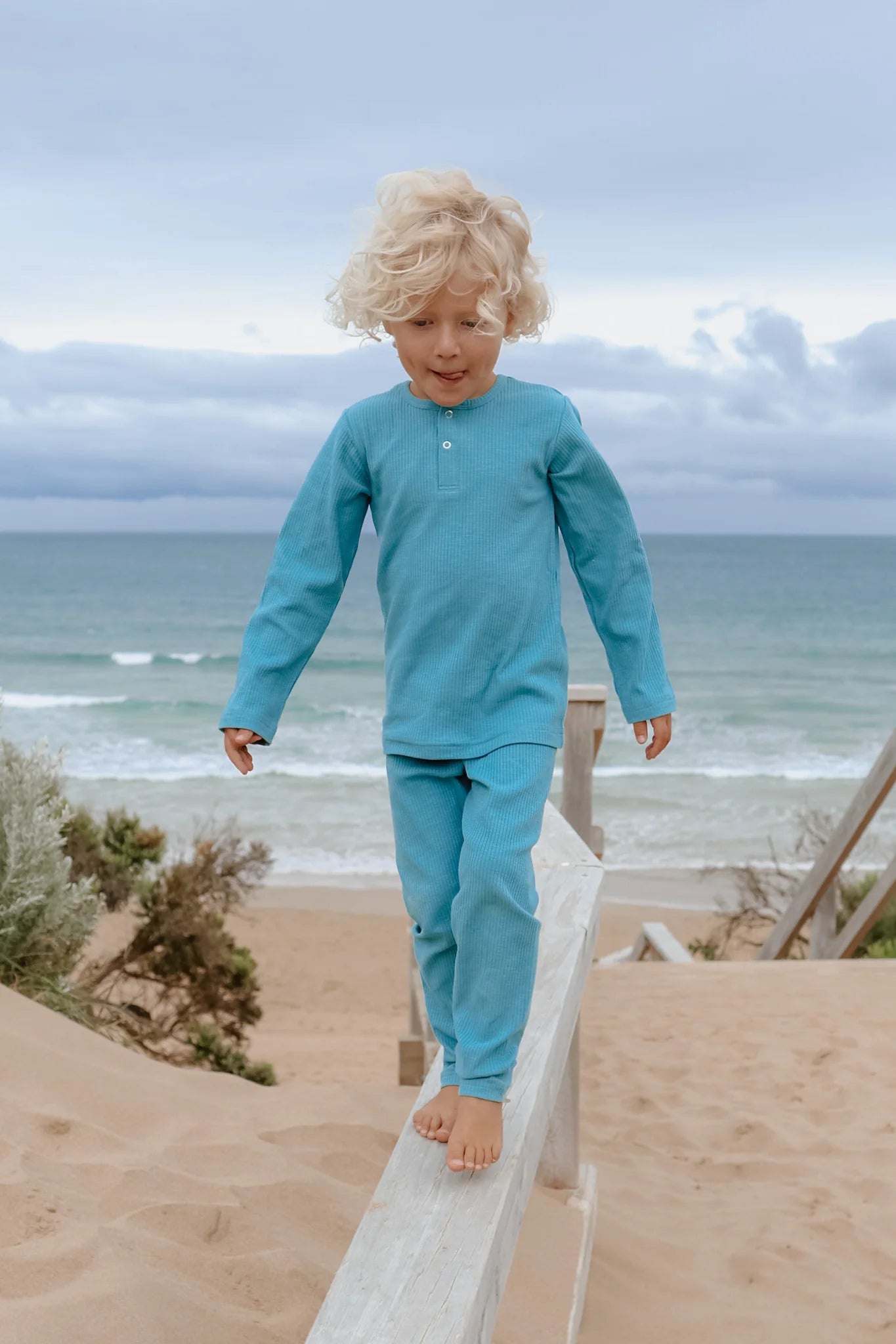 Ponkchik Cotton Rib Leggings - Jewel