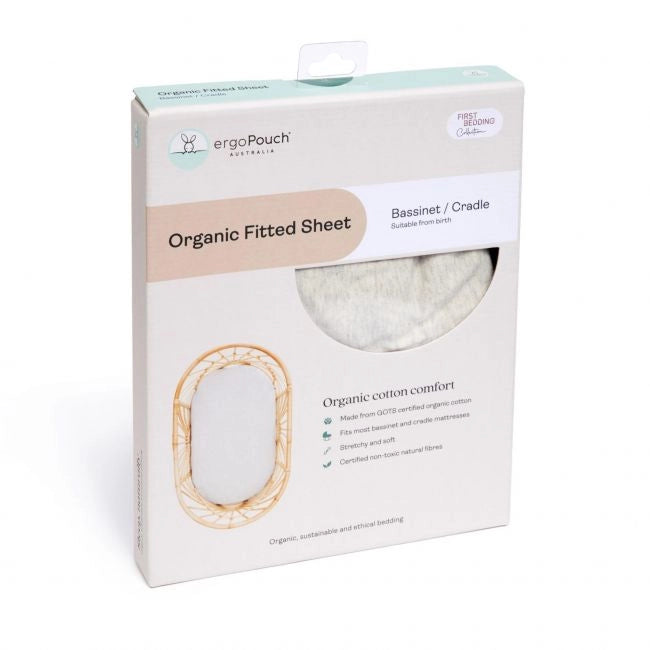 Ergo Pouch Rust Bassinet Fitted Sheet TOG 0.2