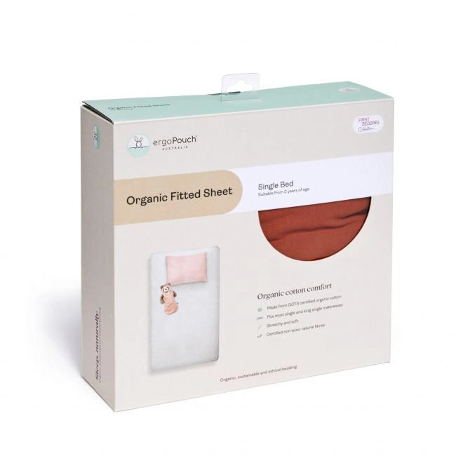 Ergo Pouch Rust Single Fitted Sheet TOG 0.2