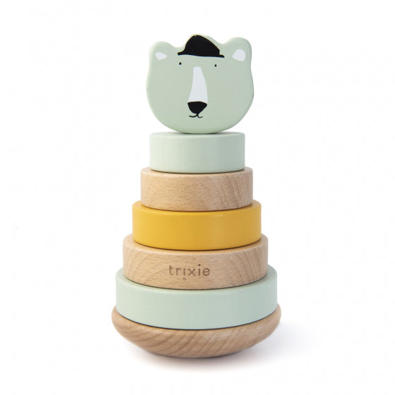 Trixie Wooden Stacking Toy - Mr. Polar Bear