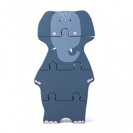 Trixie Wooden Body Puzzle - Mrs. Elephant