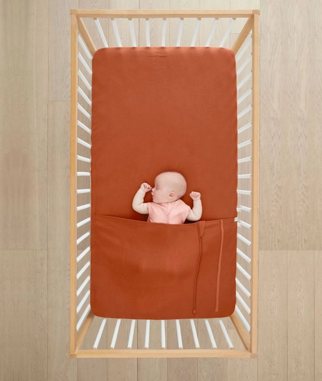 Ergo Pouch Rust Cot Tuck Sheet TOG 0.2-1.0